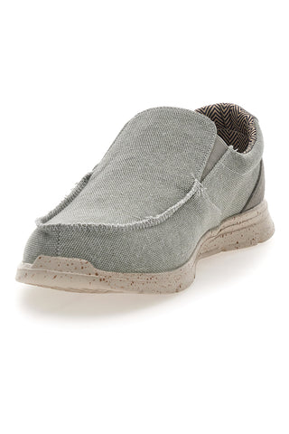 Herren grau Sevenoaks Stoff Mokassins PK6243D