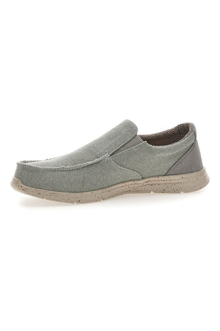 Herren grau Sevenoaks Stoff Mokassins PK6243D