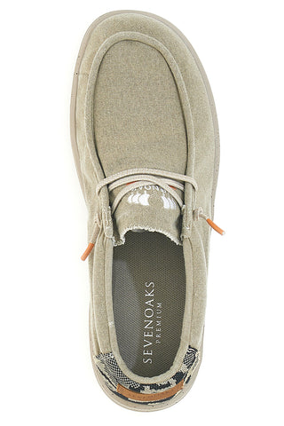 Mocassini beige in tessuto Sevenoaks Yh25073