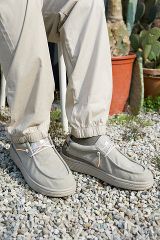 Mocassini beige in tessuto Sevenoaks Yh25073