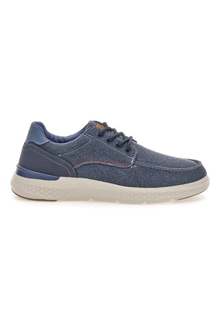 Sevenoaks Herren Turnschuhe aus blauem Stoff YH25096