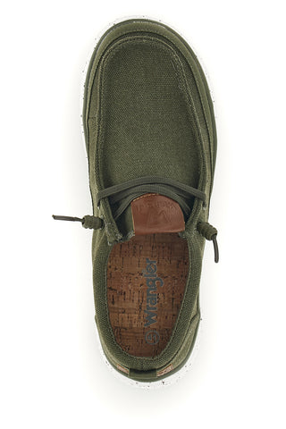 Wrangler grün Stoff Mokassins 2026103657C