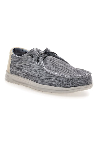 Scarpe slip on grigio in tessuto Route 66 RO41815