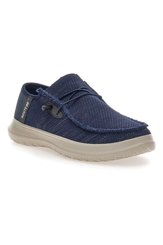 Scarpe slip on blu in tessuto Route 66 RO51803