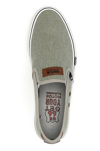 Sneakers verdi slip-on Route 66 RO01805