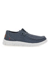 Blaue Stoff Slipper mit Schnürsenkeln Max dillan MELIS CVS