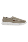 Beige Stoff Slipper mit heller Sohle Max dillan MXM419907