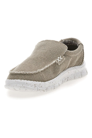 Beige Stoff Slipper mit heller Sohle Max dillan MXM419907