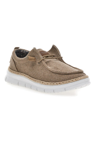 Max dillan WALLY BIG CVS taupe loafers mit Schnürsenkeln