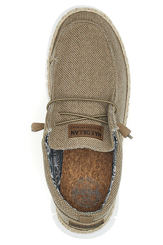 Max dillan WALLY BIG CVS taupe loafers mit Schnürsenkeln