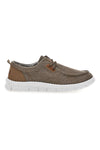 Taupe Stoff Slipper mit Schnürsenkeln Max dillan MXM518A68