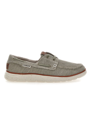 Scarpe da barca color cemento in tessuto Max dillan MXM618F08