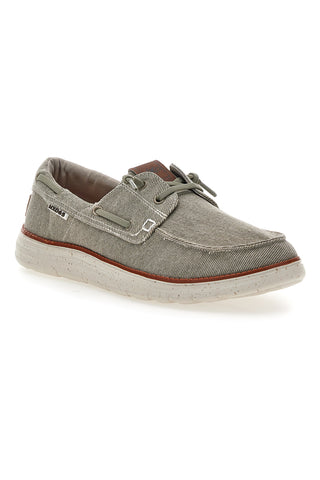 Scarpe da barca color cemento in tessuto Max dillan MXM618F08