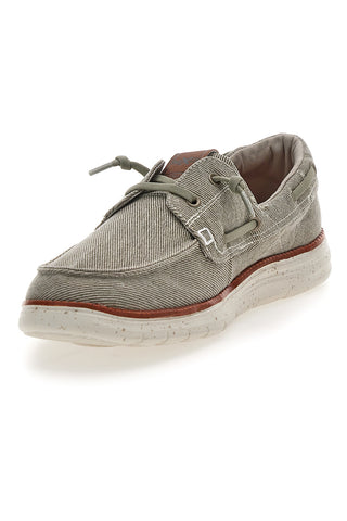 Scarpe da barca color cemento in tessuto Max dillan MXM618F08