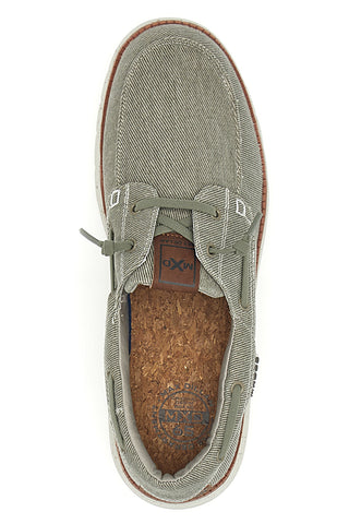 Scarpe da barca color cemento in tessuto Max dillan MXM618F08
