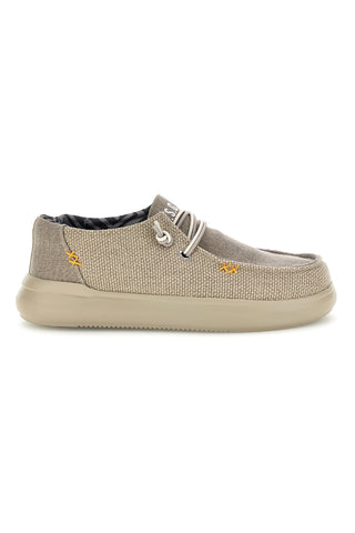 Mocassini beige con lacci U.s. golf club S2694US4636