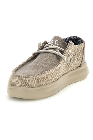 Mocassini beige con lacci U.s. golf club S2694US4636