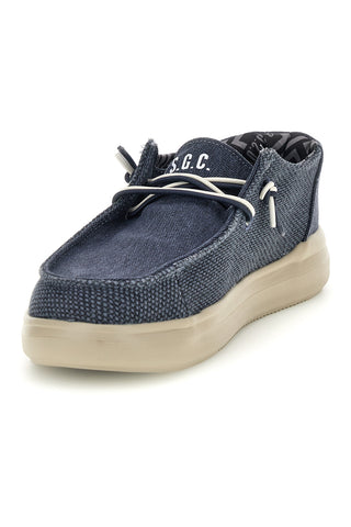 Mocassini blu con lacci U.s. golf club S2694US4636