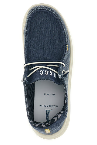 Mocassini blu con lacci U.s. golf club S2694US4636