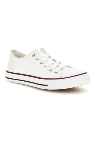 Weiße Turnschuhe mit Schnürsenkeln 2t2l 8011