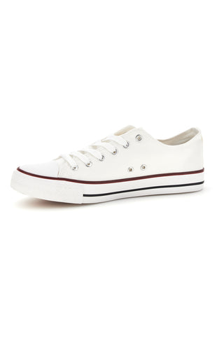 Weiße Turnschuhe mit Schnürsenkeln 2t2l 8011