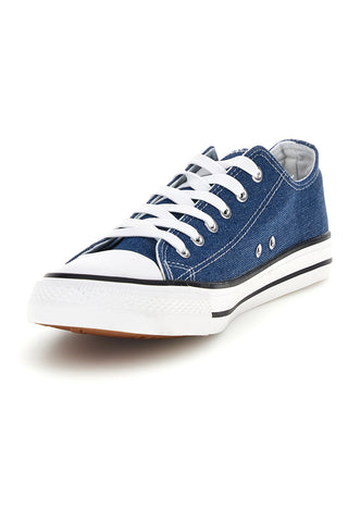 Sneakers blu denim con lacci 2t2l 8011