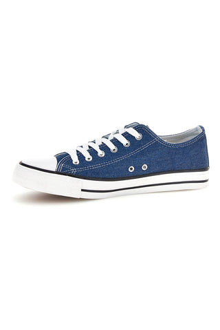 Sneakers blu denim con lacci 2t2l 8011