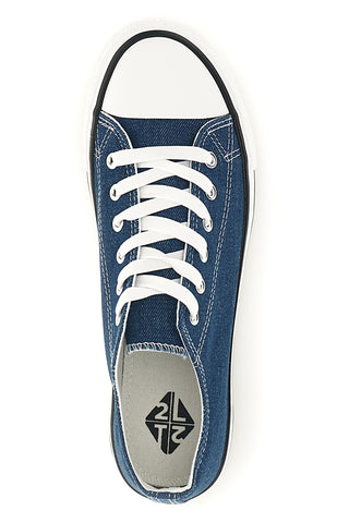 Sneakers blu denim con lacci 2t2l 8011