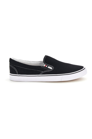 Sneakers Slip-On Nere in Tessuto 2t2l 24X030