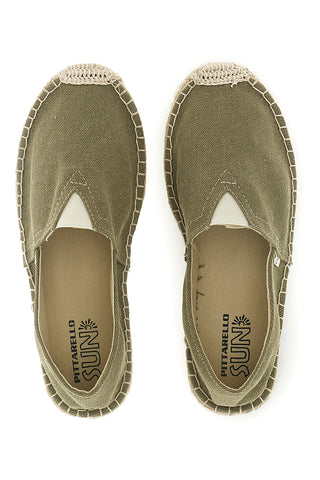 Espadrillas verdi in tessuto Pittarello sun SGMS2510