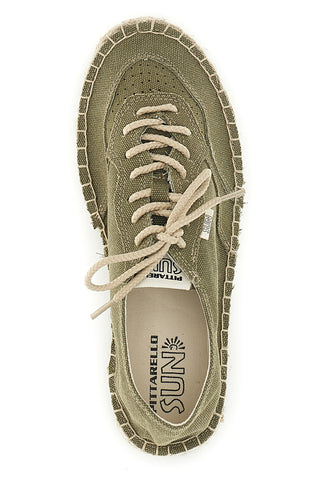 Espadrillas verdi con lacci in tessuto Pittarello sun SGMS2508