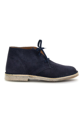 Blaue Schnürstiefeletten aus Leder Ptr 2902