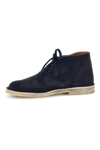 Blaue Schnürstiefeletten aus Leder Ptr 2902