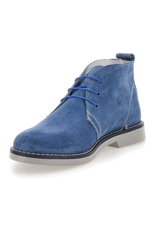 Polacchini blu in vera pelle Pittarello 570