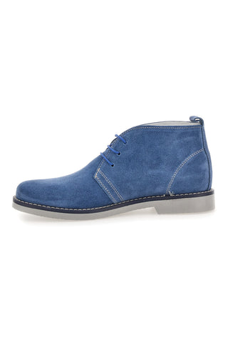 Polacchini blu in vera pelle Pittarello 570