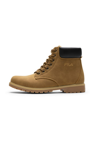 Beigefarbene Stiefeletten mit gepolstertem Kragen: Fila Maverick Mid