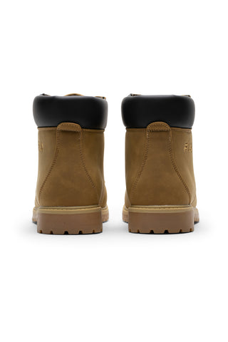 Beigefarbene Stiefeletten mit gepolstertem Kragen: Fila Maverick Mid