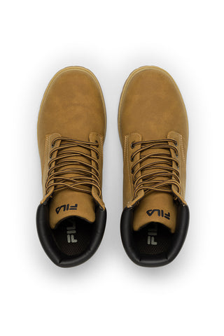 Beigefarbene Stiefeletten mit gepolstertem Kragen: Fila Maverick Mid