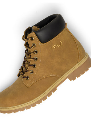 Beigefarbene Stiefeletten mit gepolstertem Kragen: Fila Maverick Mid