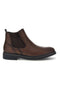 Stivaletti Chelsea marroni con zip laterale e suola a contrasto Jerpoint 2Y5285