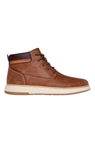 Sneakers marroni mid-cut impermeabili Skechers Garlan Deno