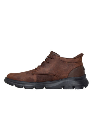 Braune Slip-Ins-Stiefeletten von Skechers Arch Fit Garza Ridley