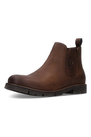 Braune Chelsea-Stiefeletten aus Leder von Bugatti 321AYF3212006300