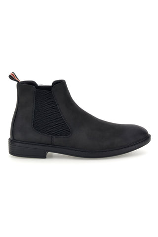Schwarze Chelsea-Stiefeletten mit elastischen Einsätzen von Johes Land 180111