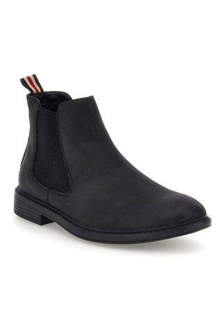 Schwarze Chelsea-Stiefeletten mit elastischen Einsätzen von Johes Land 180111