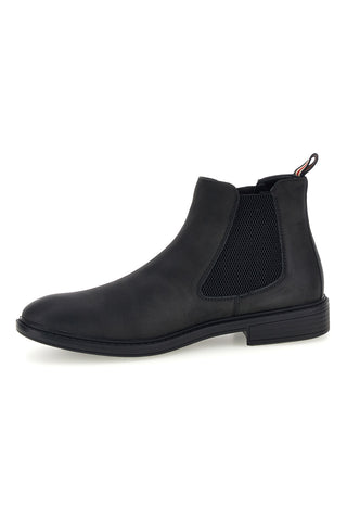 Schwarze Chelsea-Stiefeletten mit elastischen Einsätzen von Johes Land 180111