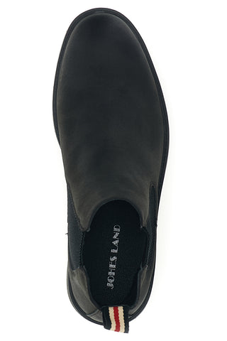 Schwarze Chelsea-Stiefeletten mit elastischen Einsätzen von Johes Land 180111