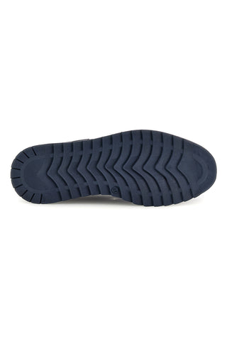 Sneaker Blu e Marrone in Pelle con Dettaglio Pitonato Pittarello eco 26276002