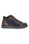 Blaue Schnürschuhe aus Leder mit Python-Optik von Pittarello, Modell 26276052