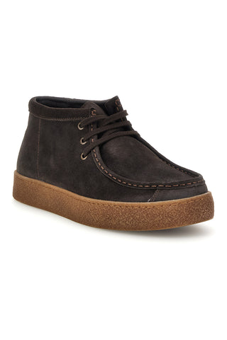 Scarpe stringate alte Marroni in Camoscio con Suola Crepe Pittarello eco 262260056